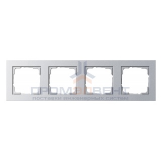 Рамка 4-ая Gira E2 Алюминий