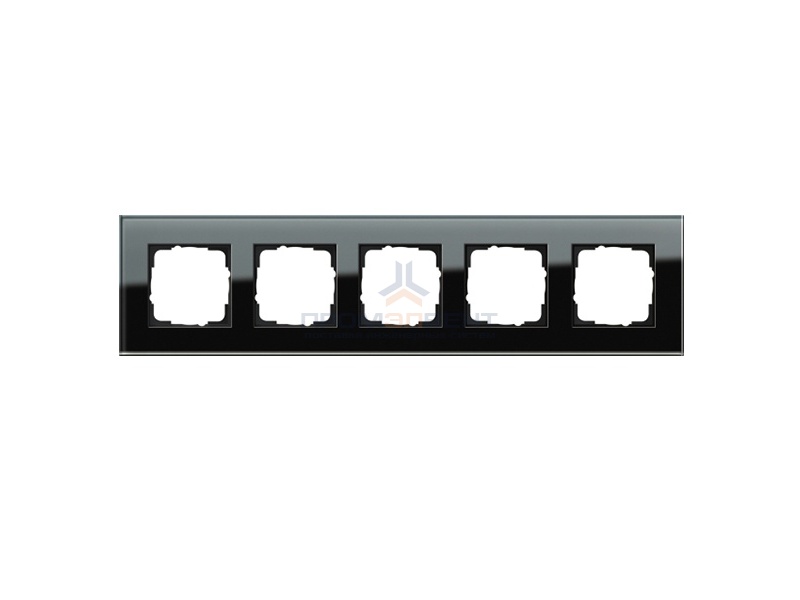Рамка 5-ая Gira Esprit Черное стекло