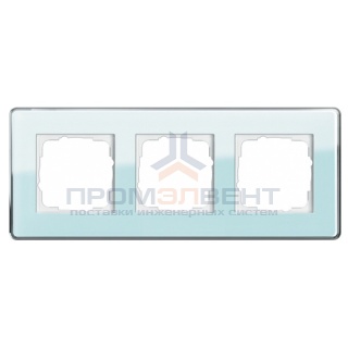 Рамка 3-ая Gira Esprit Glass C Салатовое стекло