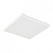 Светодиодный светильник "ВАРТОН" грильято подвесной 588*588*50мм 36 ВТ 4000К с планками для подвеса С РАМКОЙ с функцией аварийного освещения