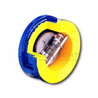 Клапан обратный дисковый Zetkama 407 A - Ду65 (ф/ф, PN16 Tmax 100°C, исполнение №54)