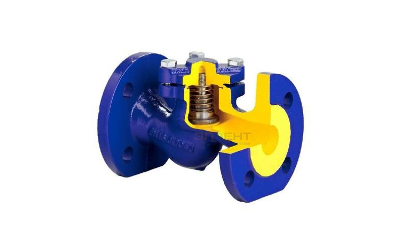 Клапан обратный подьемный Zetkama 287F - Ду100 (ф/ф, PN40, Tmax 300°C, исполнение №31)