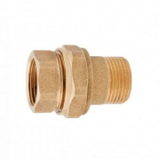 Сгон прямой ITAP 161G - 1/2" (ВР/НР, латунь без покрытия, с уплотнительным кольком)