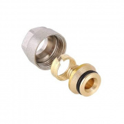 Соединение резьбозажимное VALTEC VT.4410.NVE - 20x2.0 x 3/4"EK (для PEX и PERT труб)