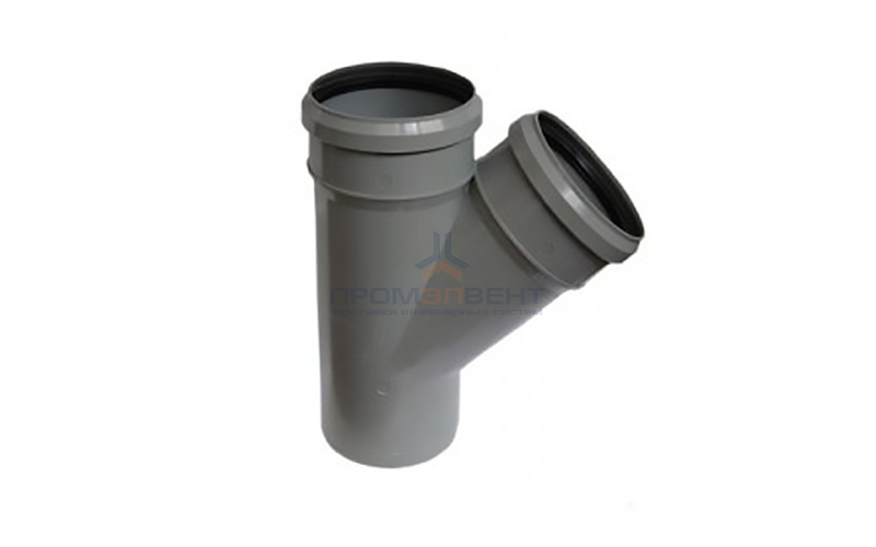 Тройник 45° редукционный для внутренней канализации Valsir - 40 x 32