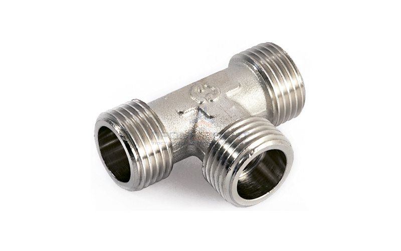 Тройник латунный резьбовой равнопроходный STOUT (НР) - 1/2