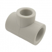 Тройник переходной FV-Plast - 50 × 40 × 50 (для полипропиленовых труб под пайку, цвет серый)