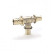 Тройник переходной REHAU - 20 x 17 x 17 (латунь, для труб из сшитого полиэтилена RAUTHERM S)