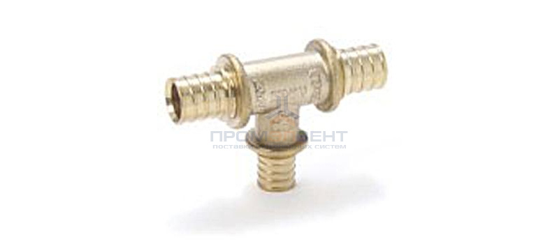 Тройник переходной REHAU - 25 x 17 x 25 (латунь, для труб из сшитого полиэтилена RAUTHERM S)