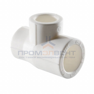 Тройник переходной VALTEC VTp.735 - 32 x 25 x 20 (для полипропиленовых труб под пайку, цвет белый)