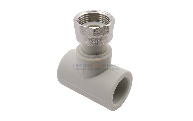 Тройник с переходом на накидную гайку FV-Plast - 20 x 3/4