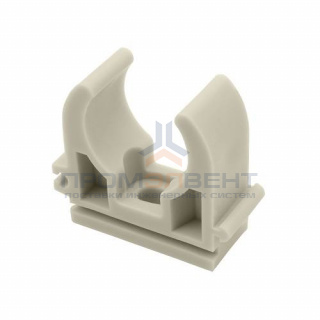 Клипса для труб FV-Plast - 16 (для полипропиленовых труб, цвет серый)