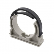 Клипса с лентой для труб FV-Plast - 75 (для полипропиленовых труб, цвет серый)