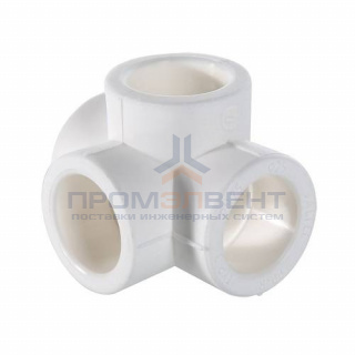 Крестовина двухплоскостная VALTEC VTp.778 - 25 (для полипропиленовых труб под пайку, цвет белый)
