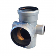 Крестовина двухплоскостная для внутренней канализации Valsir - 110 x 110 x 110x67°