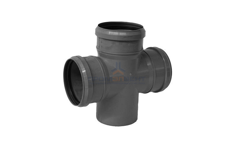 Крестовина одноплоскостная 87° СИНИКОН Standart - 50 (для системы внутренней канализации)