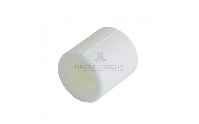 Муфта KALDE - 40 (для полипропиленовых труб под пайку, цвет белый)