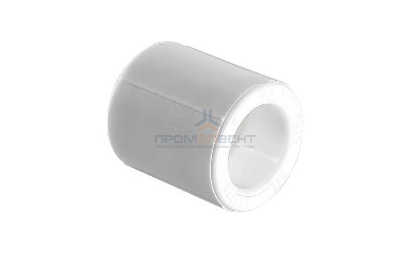 Муфта VALTEC VTp.703 - 63 (для полипропиленовых труб под пайку, цвет белый)