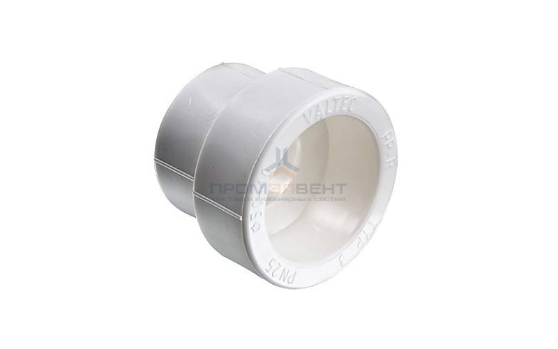 Муфта редукционная VALTEC VTp.705 - 50 x 40 (для полипропиленовых труб под пайку, цвет белый)