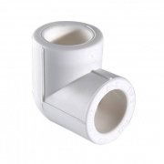 Отвод 90° VALTEC VTp.751 - 50 (для полипропиленовых труб под пайку, цвет белый)