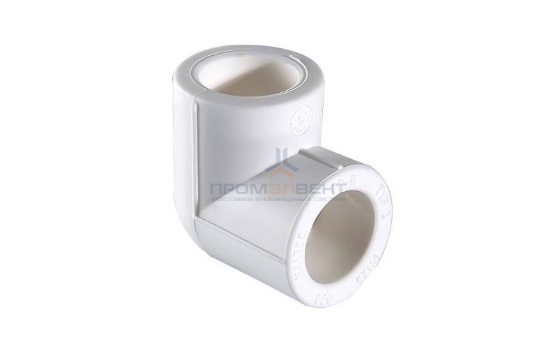 Отвод 90° VALTEC VTp.751 - 90 (для полипропиленовых труб под пайку, цвет белый)