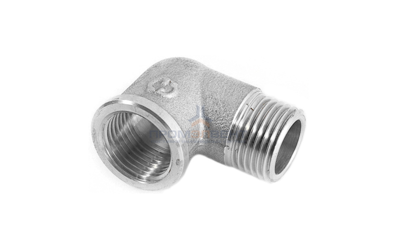 Отвод 90° латунный резьбовой равнопроходный STOUT (НР/ВР) - 1/2