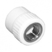 Переход на внутреннюю резьбу KALDE - 20 x 3/4" (для полипропиленовых труб, цвет белый)