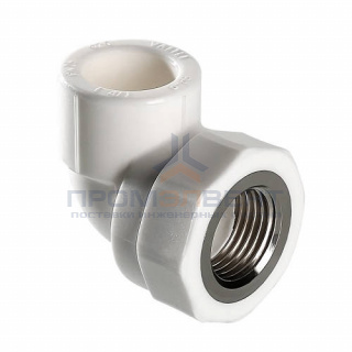 Переход на внутреннюю резьбу угловой VALTEC VTp.752 - 25 x 3/4" (для полипропиленовых труб, белый)