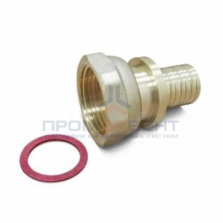 Переход на накидную гайку Varmega Slide-fit - 32 x 1" (латунь, для труб из сшитого полиэтилена)