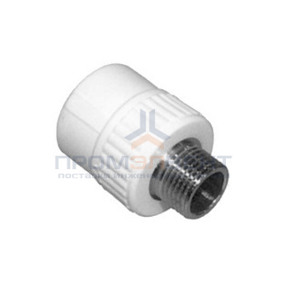 Переход на наружную резьбу KALDE - 32 x 1/2" (для полипропиленовых труб, цвет белый)