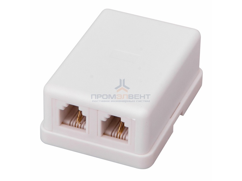Телефонная розетка двойная 2хRG11 6P-2C ProConnect