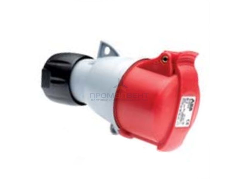 Розетка кабельная ABB 332-C6 IP44 32A 3P+E