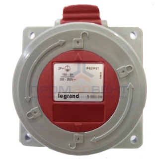 Розетка встраиваемая Legrand P17 16А 3К+З 380В IP67