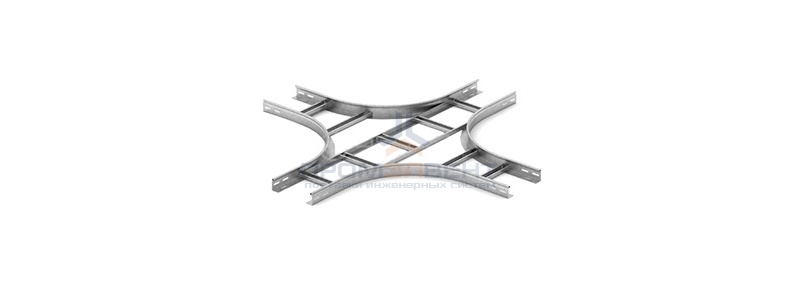 Крестообразный разветвитель для лестничного лотка НЛО 500х80х3000 OSTEC