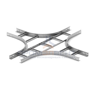 Крестообразный разветвитель для лестничного лотка НЛО 300х80х3000 OSTEC