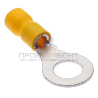Наконечник кольцевой изолированный НКИ 2.5–6.0мм2 М4 48А жёлтый (100шт.)