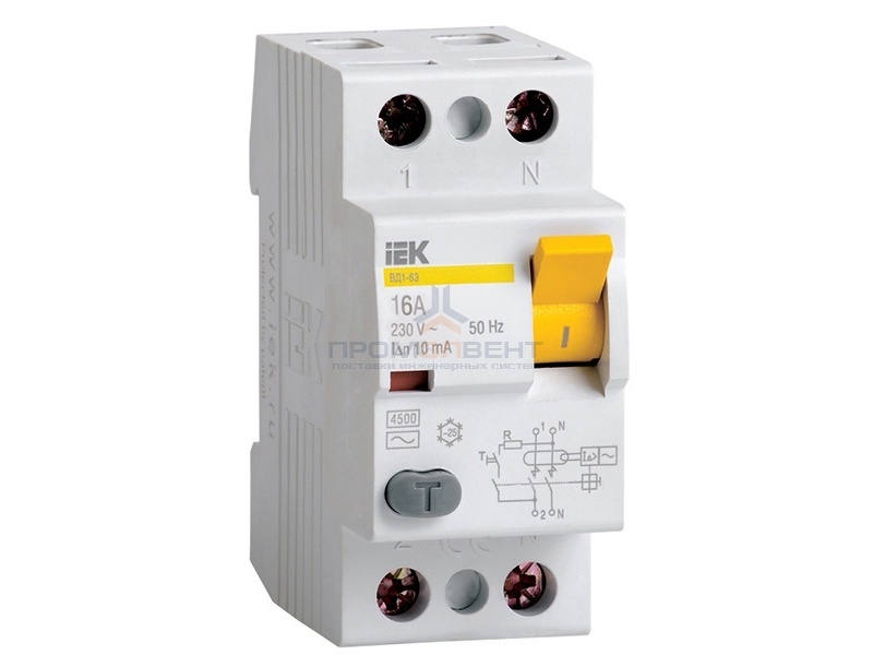 УЗО ВД1-63 2Р 16А 10мА ИЭК