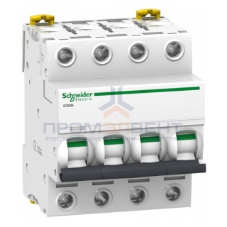 Автоматический выключатель Schneider Electric Acti 9 iC60N 4П 50A 6кА B (автомат)