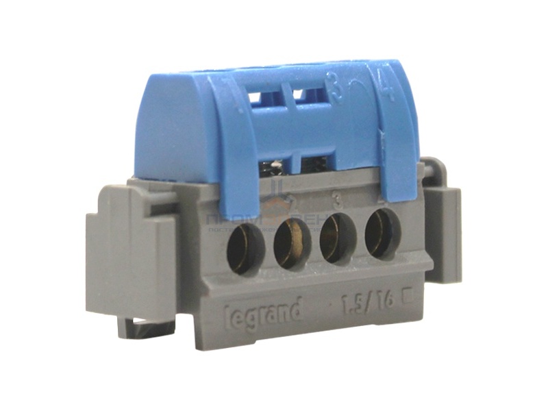 Клеммник Legrand синий 4х1.5-16мм2
