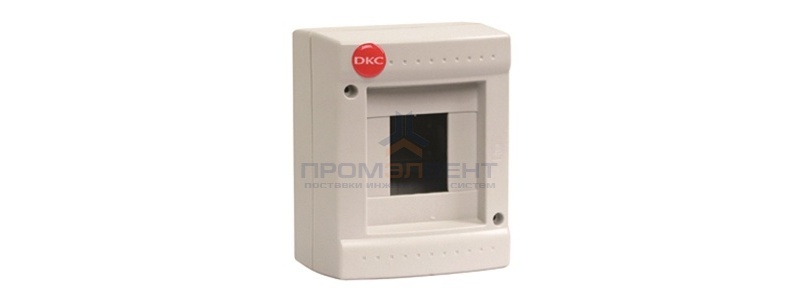 щиток настенный, серый, без крышки, 4мод., RAL 7035