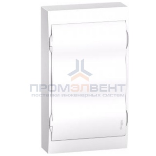 Бокс навесной Schneider Electric Easy9 на 36 модулей с белой дверью с клемниками N+PE