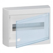 Щит Legrand Nedbox накладной на 12 (+1) модулей с шинами N+PE с прозрачной дверью